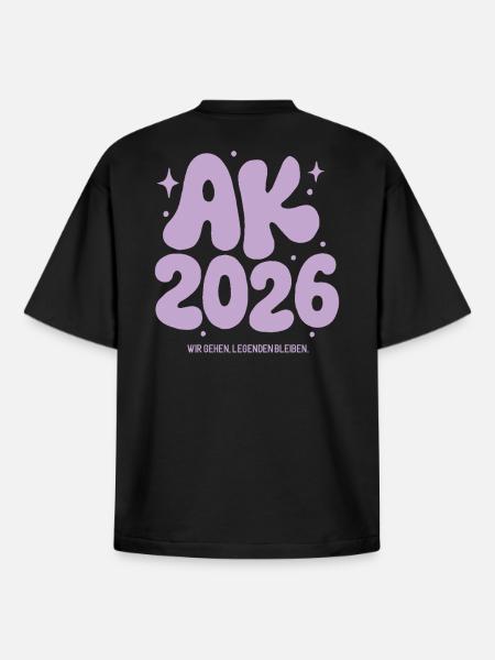 Abschlussklasse 2026 -  Legenden Bleiben - Boxy Heavyweight Unisex Organic T-Shirt von Stanley/Stella - Schwarz