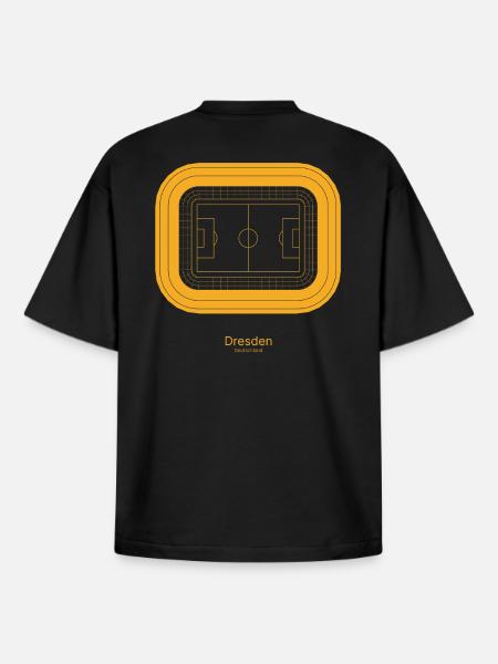Dresden Stadion - Boxy Heavyweight Unisex Organic T-Shirt von Stanley/Stella - Schwarz