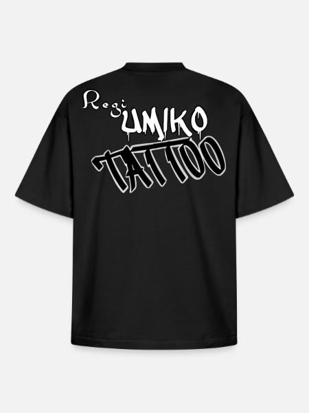 Regi Umiko Tattoo - Boxy Heavyweight Unisex Organic T-Shirt von Stanley/Stella - Schwarz