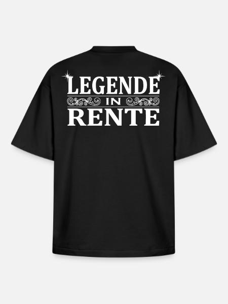 Legende in Rente Ornament - Boxy Heavyweight Unisex Organic T-Shirt von Stanley/Stella - Schwarz