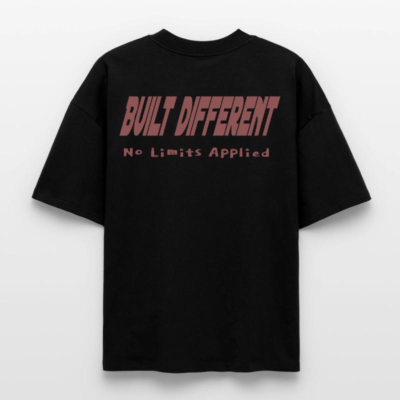 Construit différemment – Aucune limite appliquée T-shirt unisexe boxy épais biologique Stanley/Stella