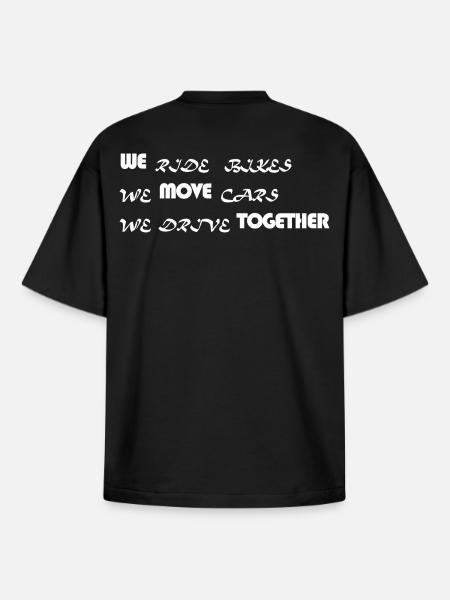 WE MOVE TOGETHER - Boxy Heavyweight Unisex Organic T-Shirt von Stanley/Stella - Schwarz