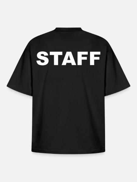 STAFF - Boxy Heavyweight Unisex Organic T-Shirt von Stanley/Stella - Schwarz