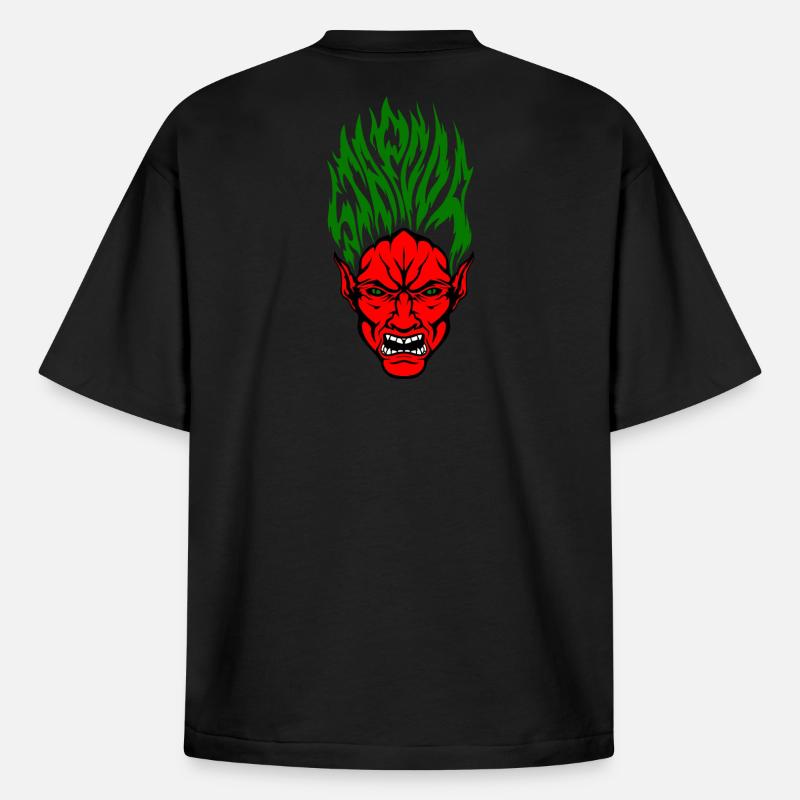 Stapooa Dämon Farbe - Boxy Heavyweight Unisex Organic T-Shirt von Stanley/Stella - Schwarz