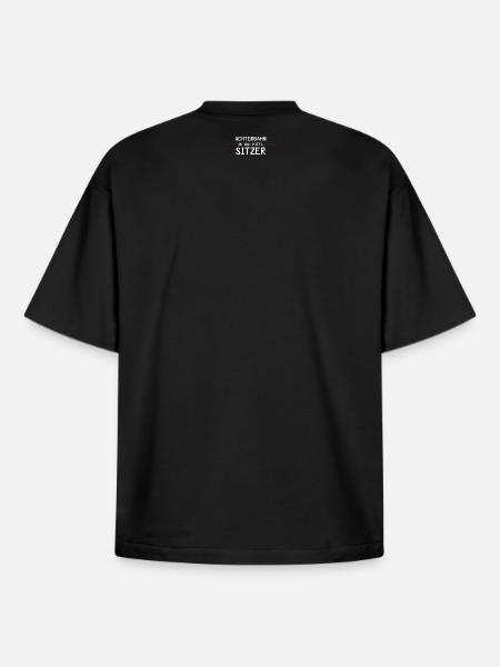Achterbahnindermittesitzer - Boxy Heavyweight Unisex Organic T-Shirt von Stanley/Stella - Schwarz