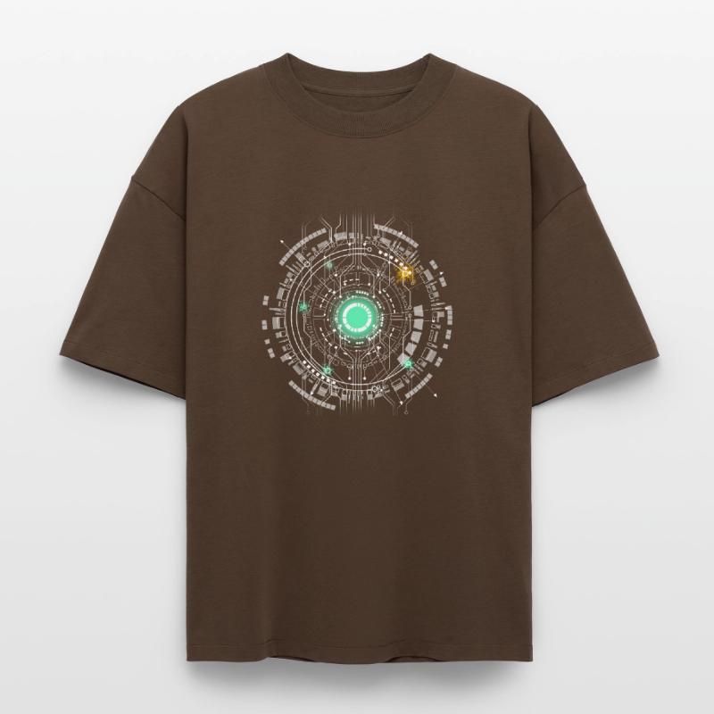 nerd CPU core computer code pc platine geek Hacker Heavyweight Unisex Boxy T-Shirt von stanley/stella	