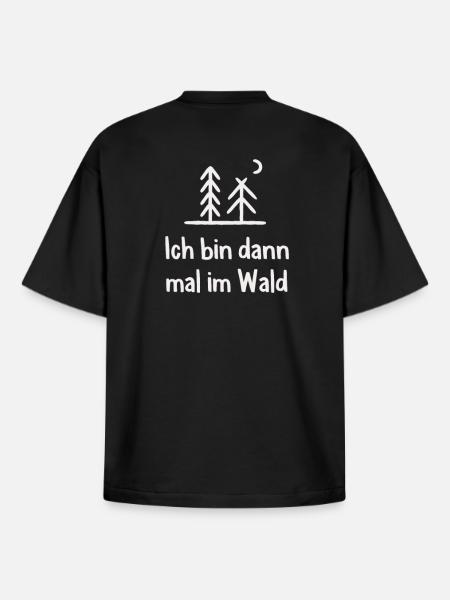 Wald Waldarbeiter Holzfäller - Boxy Heavyweight Unisex Organic T-Shirt von Stanley/Stella - Schwarz