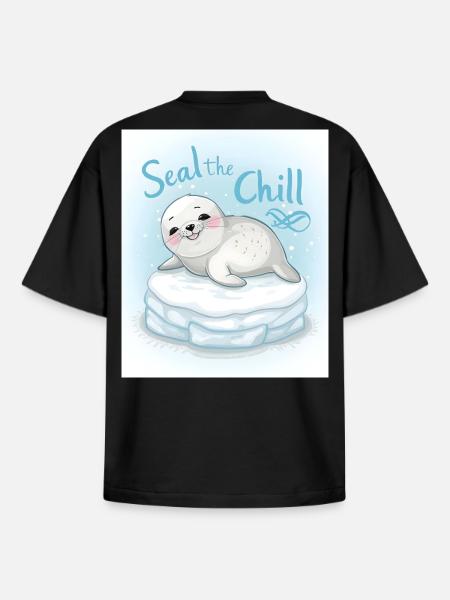 Scellez le froid - T-shirt unisexe boxy épais biologique Stanley/Stella - noir