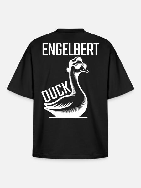 Canard Engelbert - T-shirt unisexe boxy épais biologique Stanley/Stella - noir