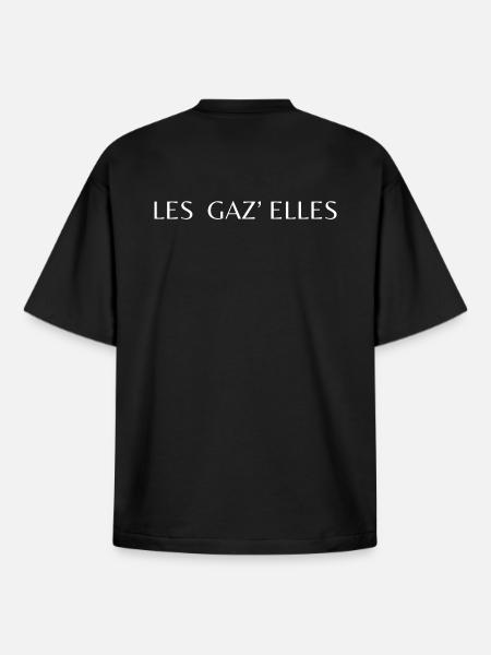 The gaz'elles - Boxy Heavyweight Unisex Organic T-Shirt by Stanley/Stella - black