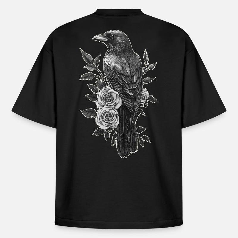 Raven - Boxy Heavyweight Unisex Organic T-Shirt by Stanley/Stella - black