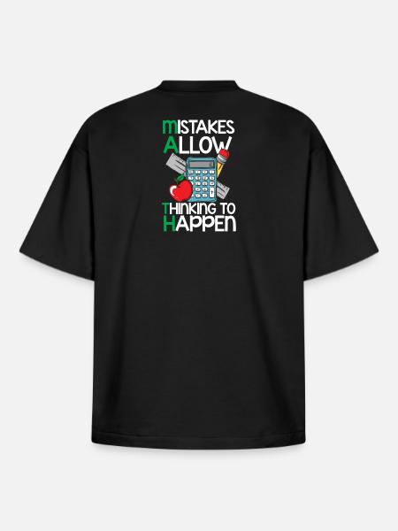 mathematics - Boxy Heavyweight Unisex Organic T-Shirt by Stanley/Stella - black