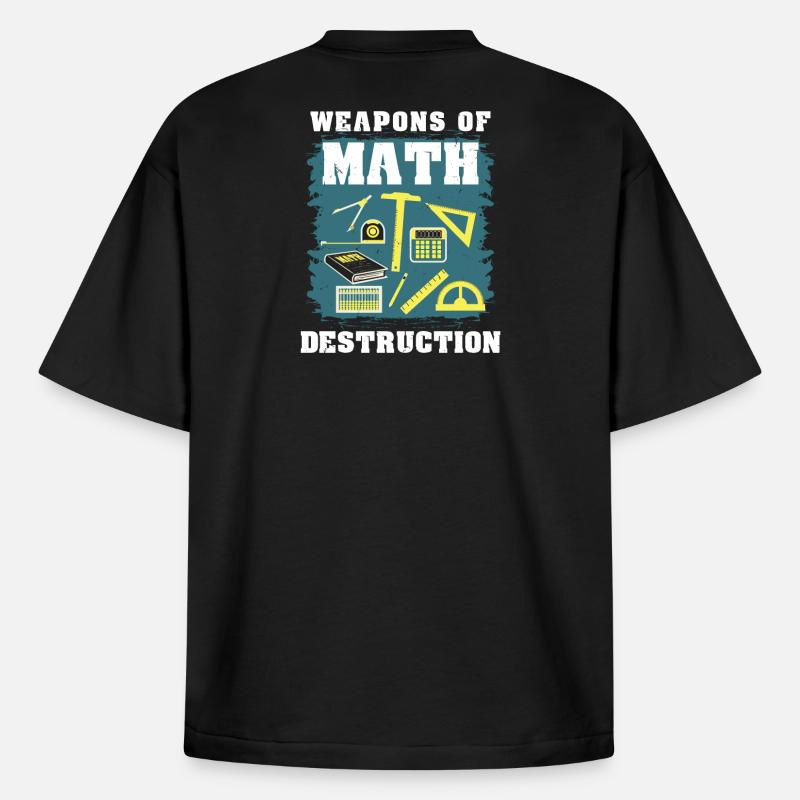 Math math gift - Boxy Heavyweight Unisex Organic T-Shirt by Stanley/Stella - black