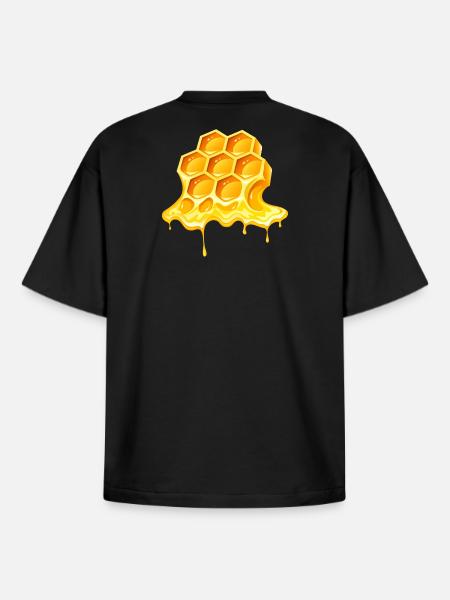 honey, beekeeper, beekeeper - Boxy Heavyweight Unisex Organic T-Shirt by Stanley/Stella - black