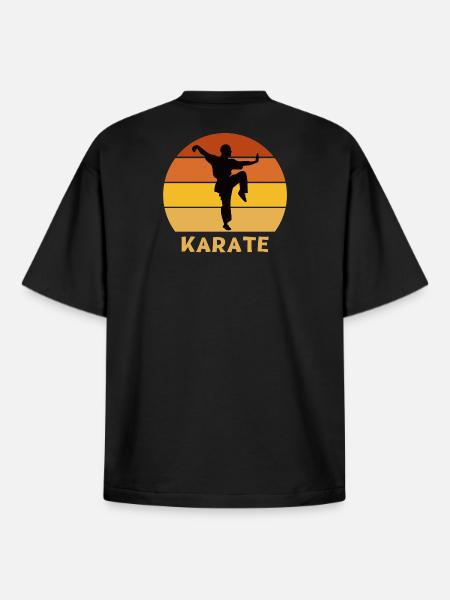 Karate, Karate-Fan, mach Karate - Boxy Heavyweight Unisex Organic T-Shirt von Stanley/Stella - Schwarz