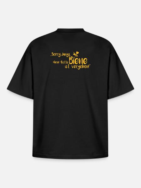 Junggesellenabschied flotte Biene - Boxy Heavyweight Unisex Organic T-Shirt von Stanley/Stella - Schwarz