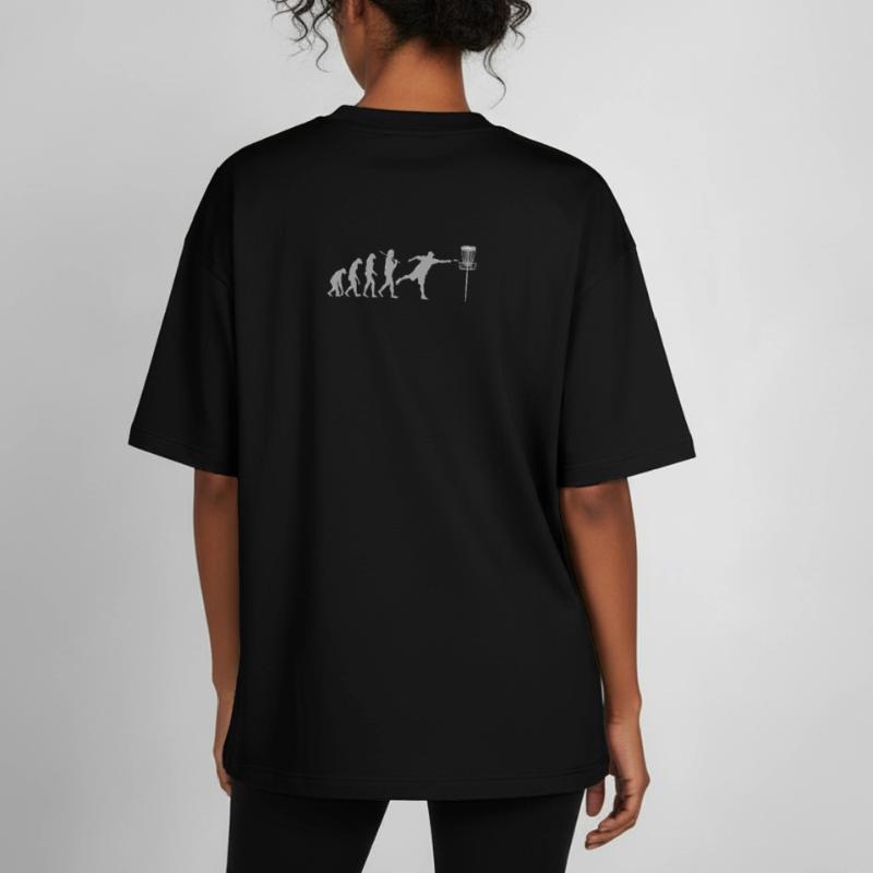 Disc Golf Evolution T-shirt unisexe boxy épais biologique Stanley/Stella