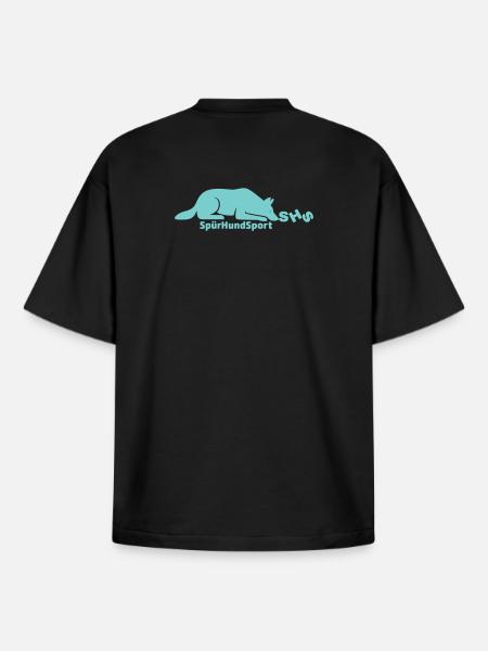 SHS logo mint - Boxy Heavyweight Unisex Organic T-Shirt by Stanley/Stella - black
