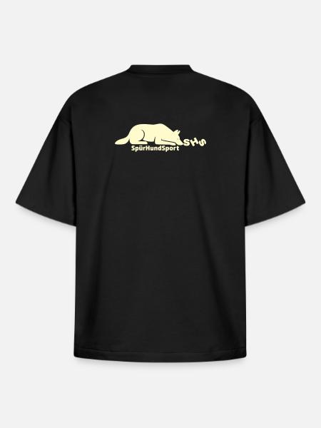 SHS Logo lemon - Boxy Heavyweight Unisex Organic T-Shirt von Stanley/Stella - Schwarz