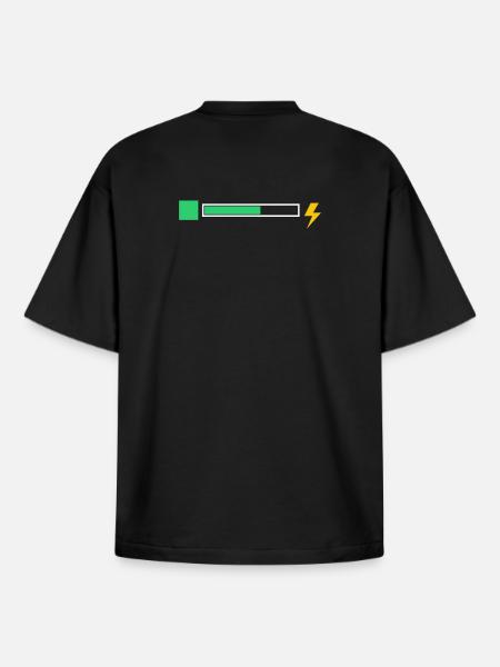 energy - Boxy Heavyweight Unisex Organic T-Shirt by Stanley/Stella - black