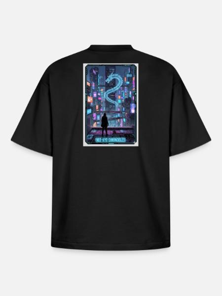 Neo-Dragon Chronicles - Boxy Heavyweight Unisex Organic T-Shirt by Stanley/Stella - black