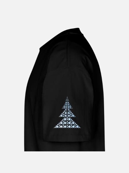 Blauer Weihnachtsbaum - Boxy Heavyweight Unisex Organic T-Shirt von Stanley/Stella - Schwarz