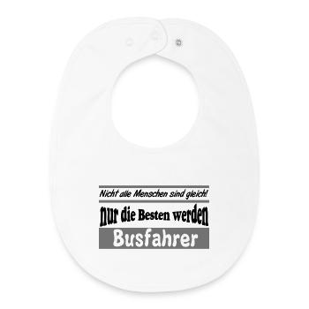 Busfahrer Bus Omnibus die besten Busfahrer (25) - Baby Organic Lätzchen - Weiß - Vorne