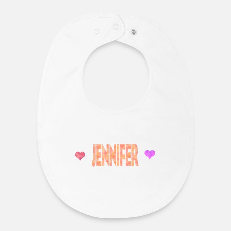 Jennifer - Baby Organic Lätzchen - Weiß