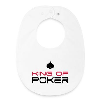 poker - Baby Organic Bib - white - Front