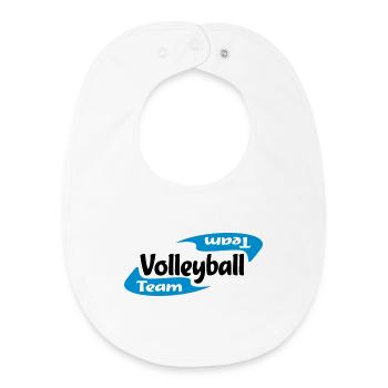 Volleyball - Baby Organic Lätzchen - Weiß - Vorne