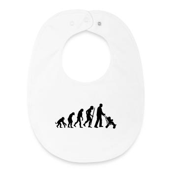 The development of the super-daddy - Baby Organic Bib - white - Front