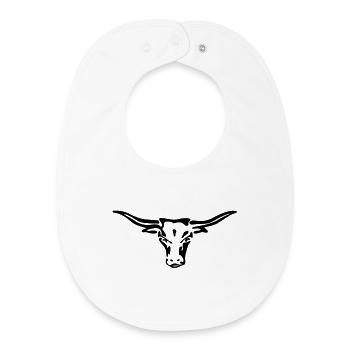 texas longhorn exit-shirt - Baby Organic Lätzchen - Weiß - Vorne