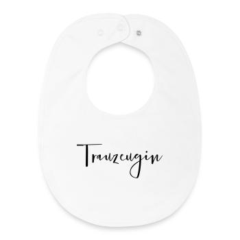 Trauzeugin Freundin Junggesellinnenabschied - Baby Organic Lätzchen - Weiß - Vorne