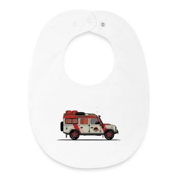 Jurassic Defender - Baby Bio slabbetje - wit - Voor