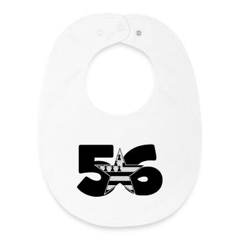 Bretagne : 56 ! - Bavoir bébé bio - blanc - Devant