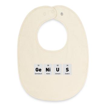 Genius Nerd Geek - Baby Organic Lätzchen - Natur - Vorne