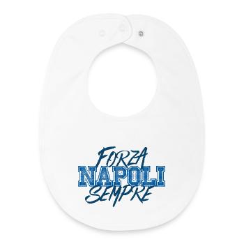 Forza Napoli Sempre - Baby Organic Lätzchen - Weiß - Vorne