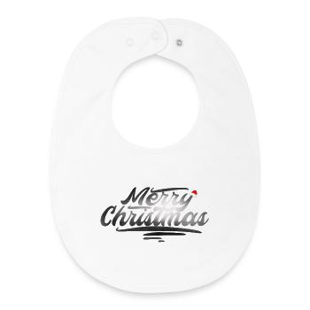 Tendance des cadeaux de Noël - Bavoir bébé bio - blanc - Devant