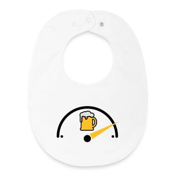 Bier full - Baby Organic Bib - white - Front