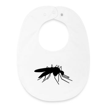 Moustique - Bavoir bébé bio - blanc - Devant