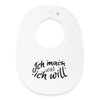 Lustiger Spruch - Baby Organic Lätzchen - Weiß - Vorne