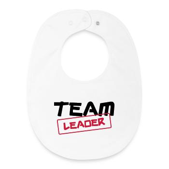 [ Team Leader ] - Baby Organic Bib - white - Front
