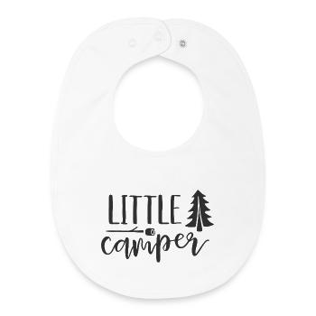 Little camper - Bavoir bébé bio - blanc - Devant