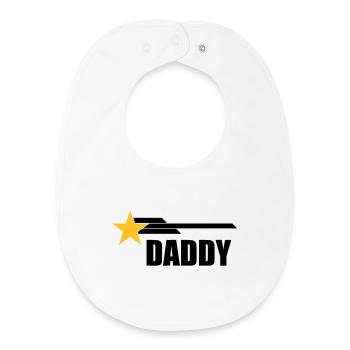 Daddy - Baby Organic Bib - white - Front