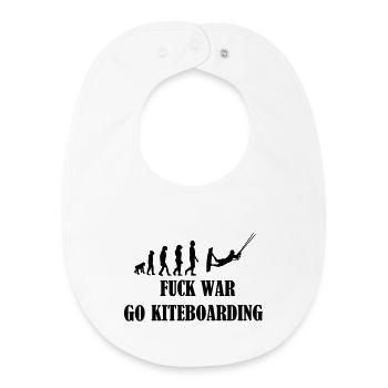 Kiteboard,Kiteboarder,Kite,Kiteboarding,Sea,Board - Baby Organic Bib - white - Front