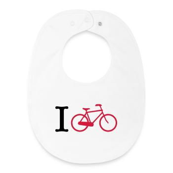 cycling - Baby Organic Bib - white - Front