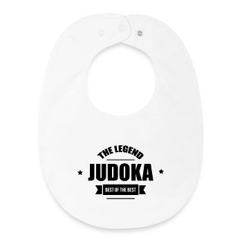 Judo / Judoka / Sport / Kampfkünste / Kampf - Baby Organic Lätzchen - Weiß - Vorne
