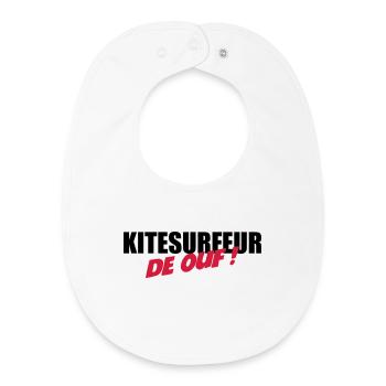 Kiteboarding Kitesurfing Kitesurf Kitesurfer Kiter - Baby Organic Bib - white - Front