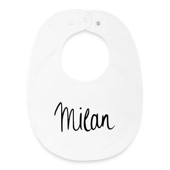 Milan - Baby Organic Bib - white - Front