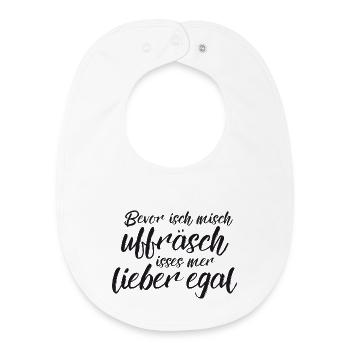 Lieber egal - Baby Organic Lätzchen - Weiß - Vorne